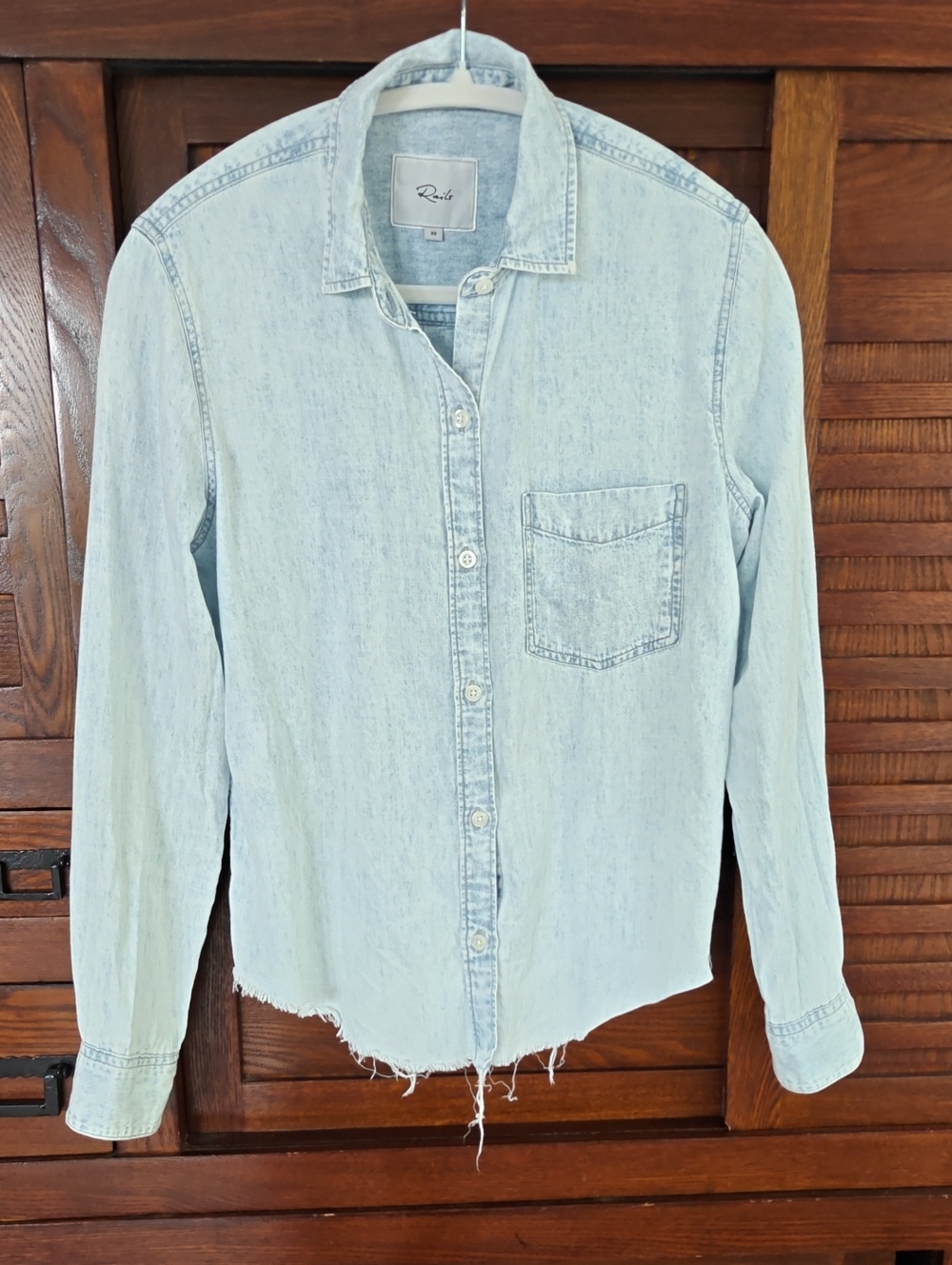 Rails Denim Button-Down Shirt Ingrid Raw — Women's XS